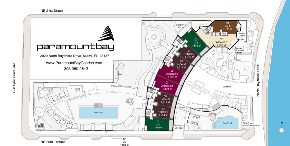 Paramount Bay Condos Sitemap